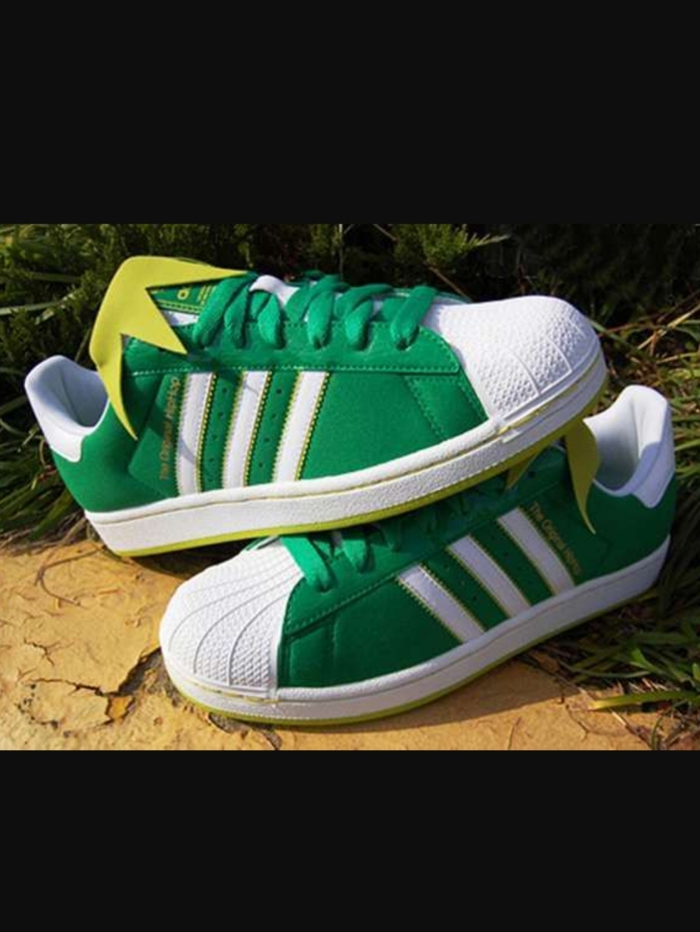 Adidas Superstar 2 Kermit The Frog Sneakers RARE Size 9.5 Mens / 10.5 Womens